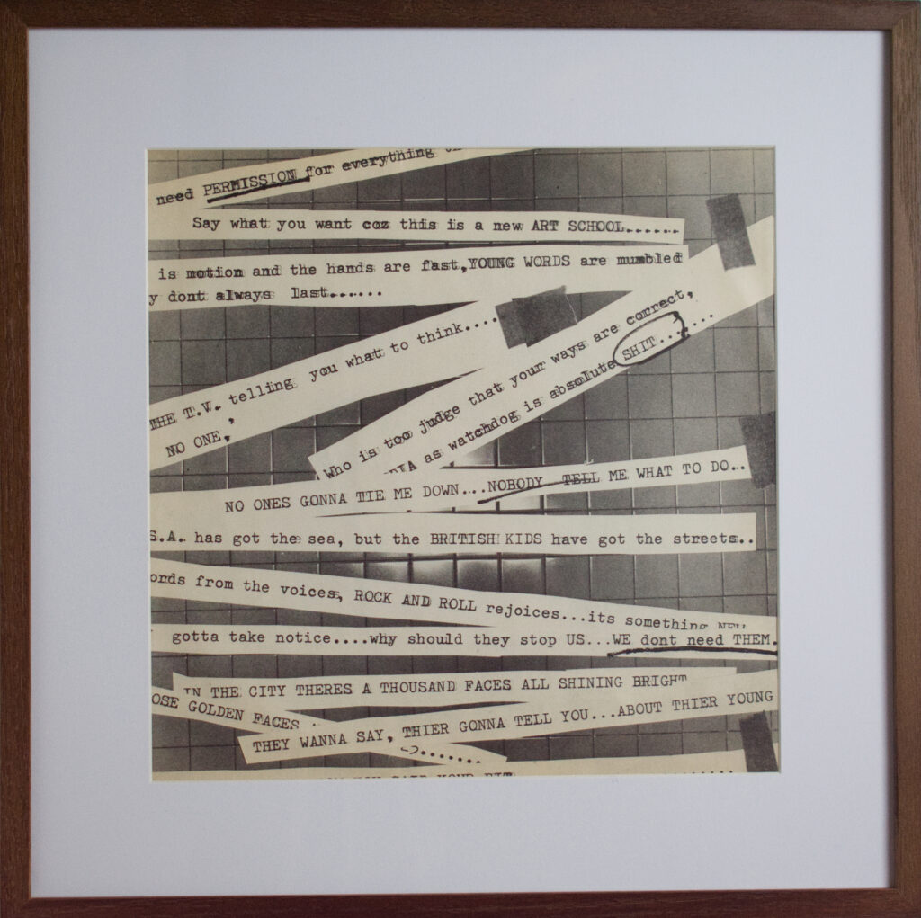 The Clash Cut the Crap 1985 framed album sleeve - final studio album cover with graffiti typography