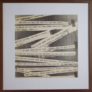 The Clash Cut the Crap 1985 framed album sleeve - final studio album cover with graffiti typography